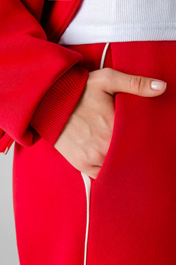 Арт. 2916 Костюм с начесом женский 44-52 (5 шт) Цвет:красный