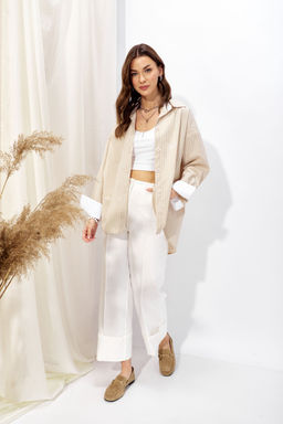 Блузка 4352 (бежевый) - Lyushe фото 2