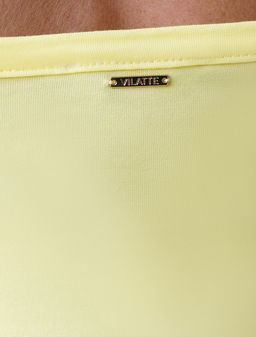 Топ с двуслойной зоной бра на бретелях из хлопка - Vilatte фото 4