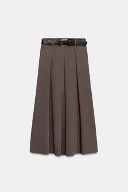 CAPE MIDI SKIRT WITH BELT - Zara фото 6