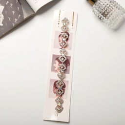 Аксессуар для волос «Каролин», квадраты, 23.5×2 см