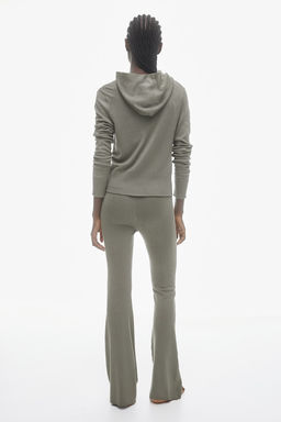 Chaqueta en punto fino con capucha y cremallera - H&m фото 3