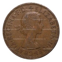 Монета 1/2 пенни 1965 года