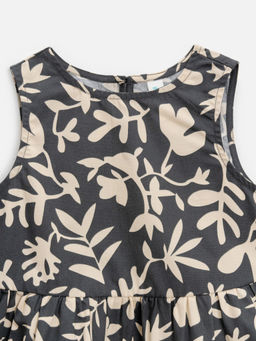 ACOOLA / Блузка детская для девочек Ruse черный принт  фото 4