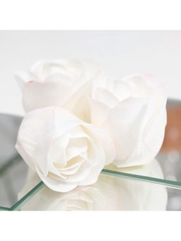 Мыльные розочки, белые, набор 9 шт.