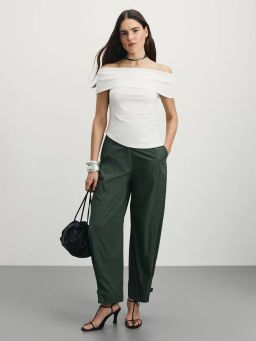 Брюки бананы с перестегивающейся манжетой / Zarina