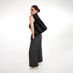 Сумка женская TEXTURA, шоппер, большой размер, цвет чёрный  фото 3