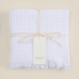 Полотенце вафельное SL HOME: Boho «Блан де Блан» 90×150 см, хлопок 100%, белое