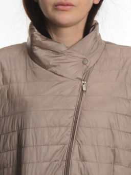 K-532 BEIGE Куртка демисезонная стеганая женская (70 гр. холлофайбер) - Fashion фото 4