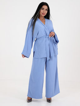 ЖК-Рика ЖЕНСКИЙ КОСТЮМ (Голубой) - А-дина фото 4