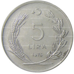 5 лир 1976 года Турция