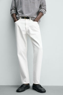 JEANS SLIM TAPERED FIT / Blanco - Zara фото 5
