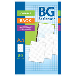 Сменный блок 80л. А5, белый, в точку (СБ5ту80 12356, "BG")
