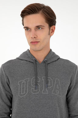 Мужской базовый свитшот антрацитовый меланж Неожиданная скидка в корзине - U.s. polo assn фото 2