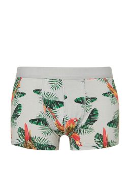 TRENDYOL MAN Cok Renkli 3lu Tropikal Desenli-Duz Paket Pamuklu Boxer TMNSS23BX00009 - Trendyolmilla фото 5