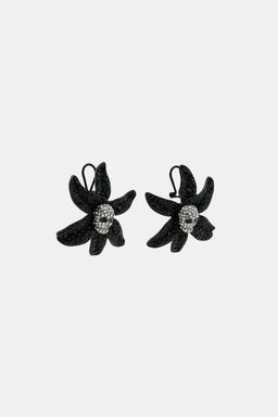 SKULL FLOWER EARRINGS