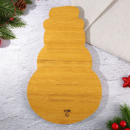 Менажница новогодняя деревянная Снеговик, 28.8?18.4 см