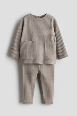 Conjunto de 2 piezas en algod?n acanalado - H&m фото 3
