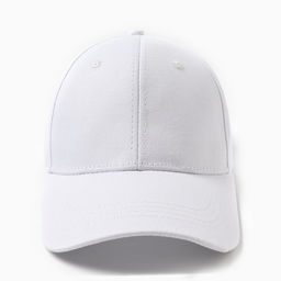 Кепка однотонная MINAKU белая, размер 58, хлопок 100%