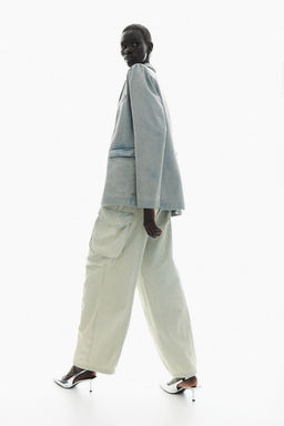 Americana de botonadura sencilla en denim - H&m фото 4