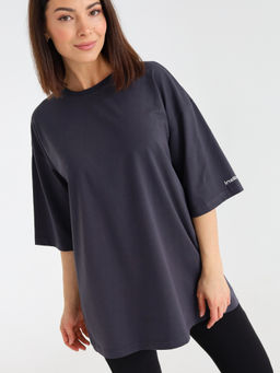 Футболка овер unisex, графит - Inzibe фото 6