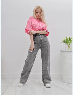 Джинсы палаццо широкие трубы