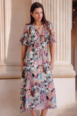 Martichelli Платье с цветочным принтом