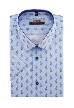 Сорочка мужская короткий рукав GREG 223/201/202/ZS/C/1  фото 2