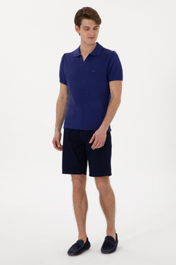 Erkek Slim Fit Polo Yaka A__k Lacivert Ti__rt - U.s. polo assn фото 11