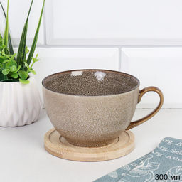 Чайная пара 300 мл Градиент с бамбуковым блюдцем / WRF-270 /уп 60/