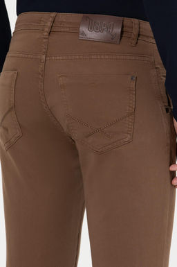 Erkek Slim Fit Coconut Kanvas Pantolon