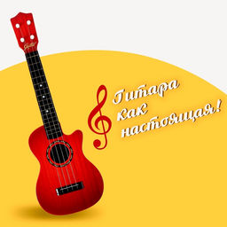 Игрушка музыкальная гитара «Классическая», МИКС