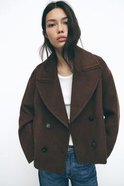 SHORT DOUBLE-BREASTED COAT - Zara фото 2