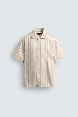 CAMISA FLUIDA RAYAS / Crudo - Zara фото 2