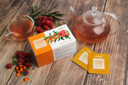 Травяной чай "Витаминный с облепихой и малиной", 40 г (20 ф/п по 2 г) Алфит 7670