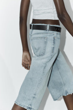 LOW-RISE DENIM JORTS - Zara фото 4