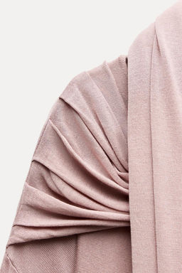 KNIT SWEATER WITH SCARF - Zara фото 8