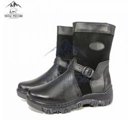 Монголки подростковые черные, литая подошва