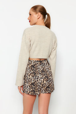 Siyah Super Crop Basic Triko Kazak TWOAW23KZ01068 - Trendyolmilla фото 24