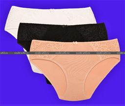 Цена за 5 шт. Трусы женские Турция большие размеры арт. 63650 (80002,63850) 7XL (58-60) - For you фото 7