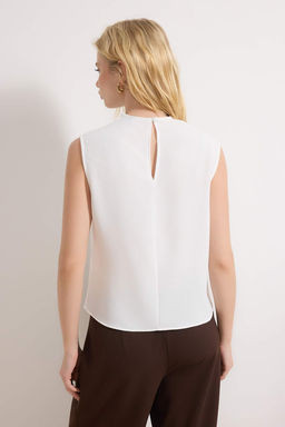 Siyah Degaje Yaka S?k Dokuma Krep Bluz TWOSS26BZ00395 - Trendyolmilla фото 8