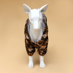 Комбинезон для собак, демисезонный с подкладом, размер S (ДС 25, Ог 37см), камуфляжный - Simaland фото 16