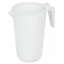 "Садовник" Кувшин пластмассовый 1,2л, h19,5см, белый мрамор, ГОСТ Р 50962-96 (Россия)
