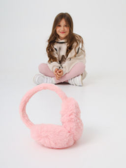 Наушники меховые FluffFold, розовые - Inzibe фото 4