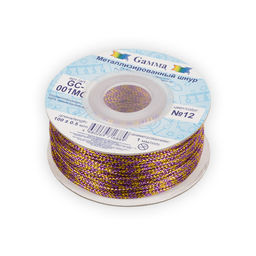 Шнур Gamma 1 мм GC-001MC цв. метал. 100 м 0.5 м