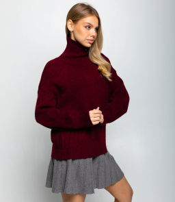 Свитер #КТ2587 (1), бордовый - Dommod фото 2