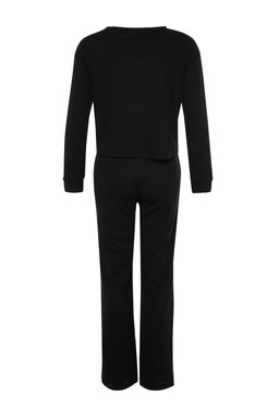 Siyah Fitilli Orme Pijama Tak?m? THMAW21PT0009