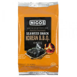 Хрустящая морская капуста со вкусом корейского барбекю Nicos, Корея, 4 г