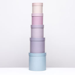 Набор круглых коробок №87, 5 в 1 Мэлани 23 х 23 х 23 - 13,5 х 13,5 х 13,5 см - Simaland фото 3