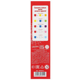 Цена за 4 шт. Акварель медовая , 6 цветов, в картонной коробке, без кисти